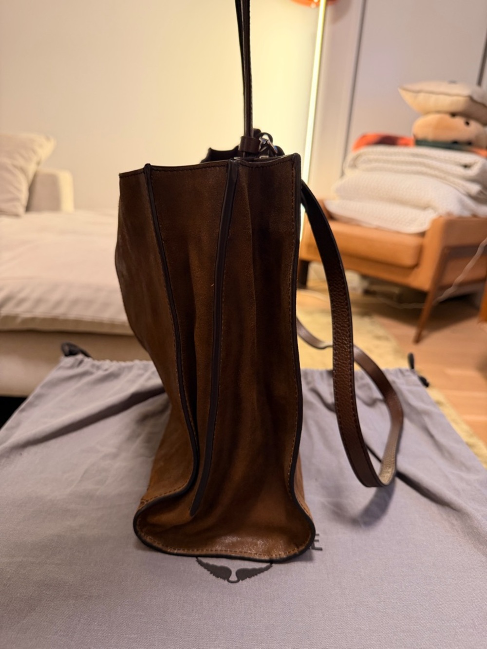 Zadig & Voltaire Jack Bag in Suede - Picture 4 of 8